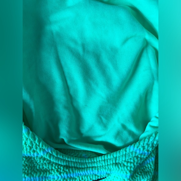 Billabong Hightide Neon Green Stripe One Piece Swimsuit Size XS - Picture 4 of 7